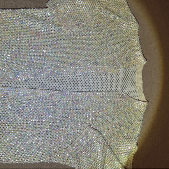 Vintage Hand Knit Sequined Sweater! Size Sm/Med - Picture 2 of 9